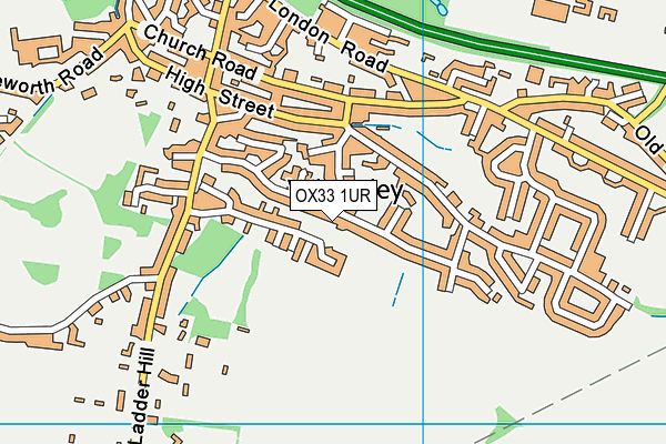 OX33 1UR map - OS VectorMap District (Ordnance Survey)
