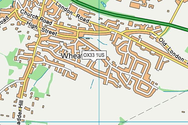 OX33 1US map - OS VectorMap District (Ordnance Survey)