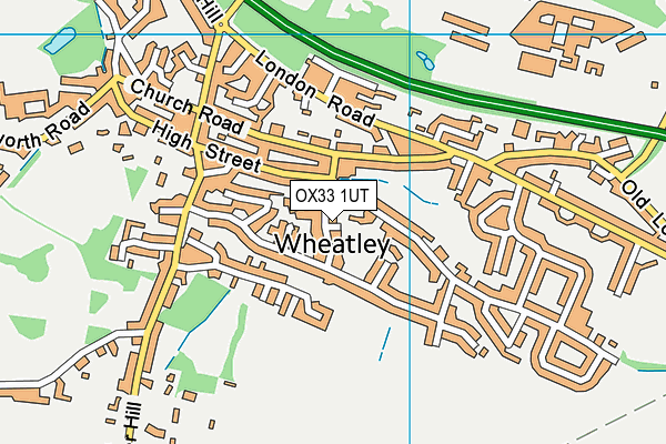 OX33 1UT map - OS VectorMap District (Ordnance Survey)
