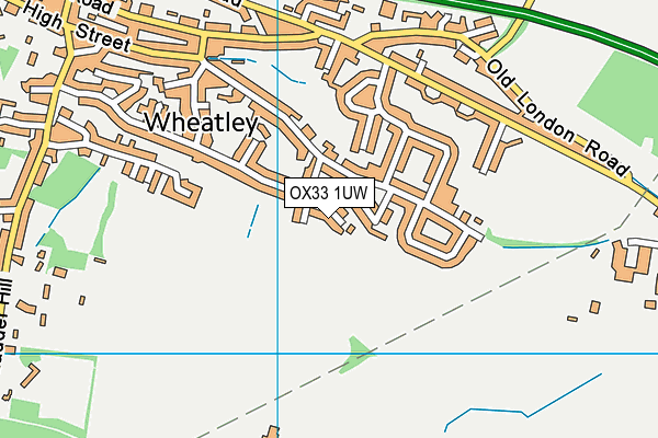 OX33 1UW map - OS VectorMap District (Ordnance Survey)