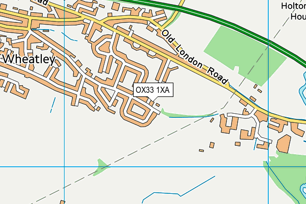 OX33 1XA map - OS VectorMap District (Ordnance Survey)