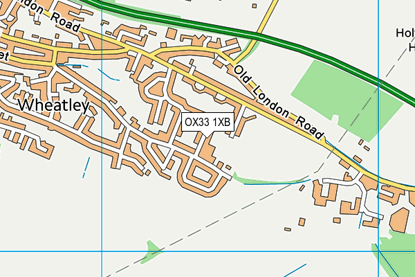 OX33 1XB map - OS VectorMap District (Ordnance Survey)
