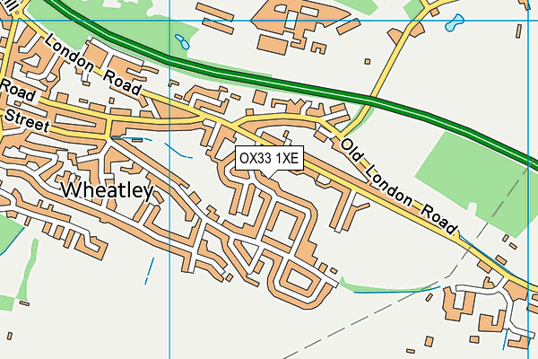 OX33 1XE map - OS VectorMap District (Ordnance Survey)