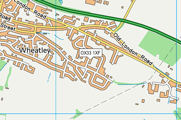 OX33 1XF map - OS VectorMap District (Ordnance Survey)