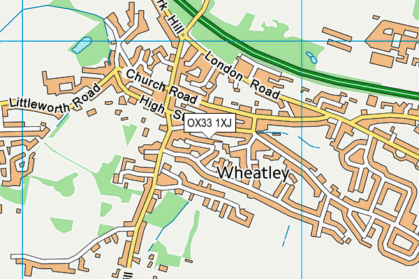OX33 1XJ map - OS VectorMap District (Ordnance Survey)