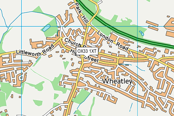 OX33 1XT map - OS VectorMap District (Ordnance Survey)