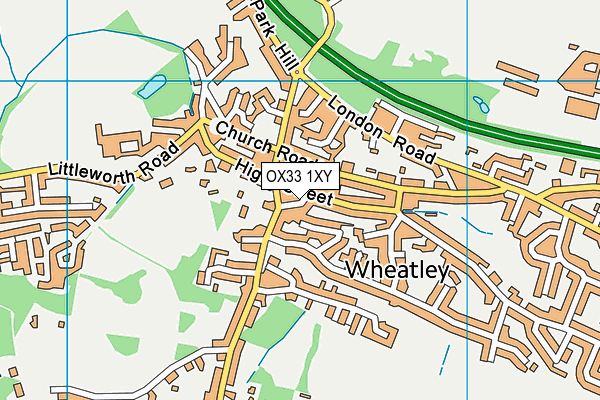 OX33 1XY map - OS VectorMap District (Ordnance Survey)