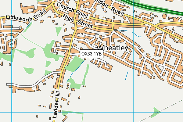 OX33 1YB map - OS VectorMap District (Ordnance Survey)
