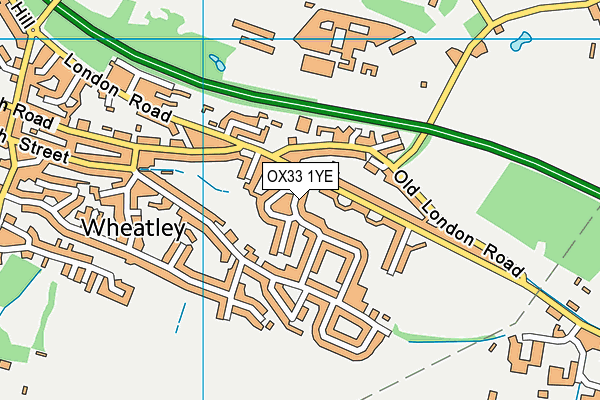 OX33 1YE map - OS VectorMap District (Ordnance Survey)