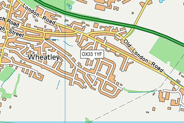 OX33 1YF map - OS VectorMap District (Ordnance Survey)