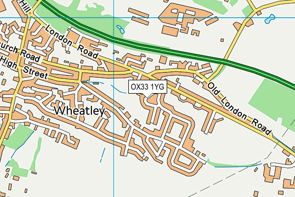 OX33 1YG map - OS VectorMap District (Ordnance Survey)