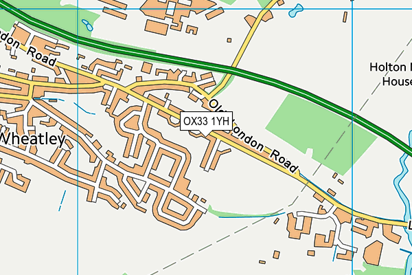 OX33 1YH map - OS VectorMap District (Ordnance Survey)
