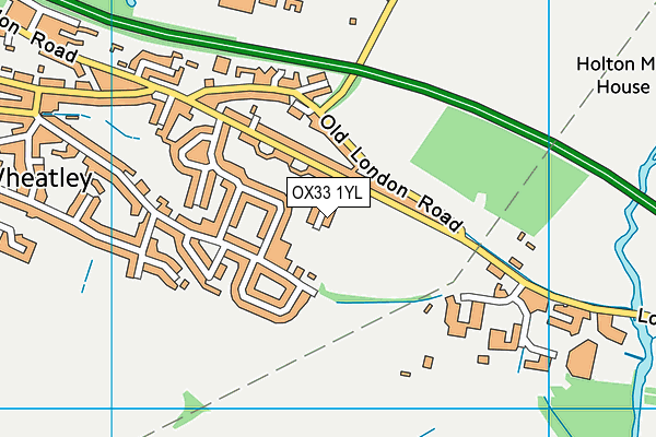 OX33 1YL map - OS VectorMap District (Ordnance Survey)