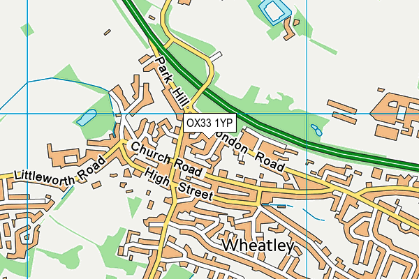 OX33 1YP map - OS VectorMap District (Ordnance Survey)