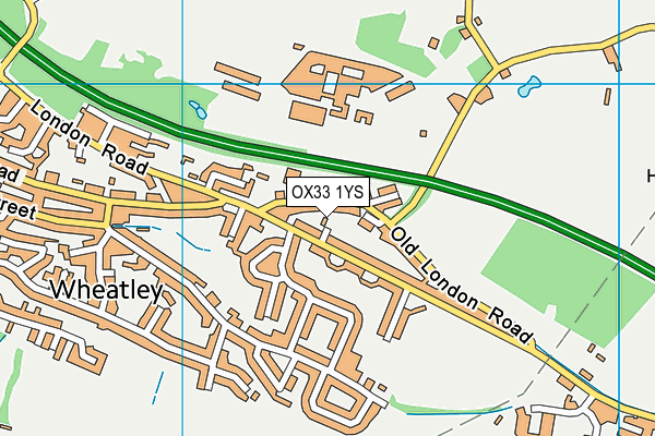 OX33 1YS map - OS VectorMap District (Ordnance Survey)