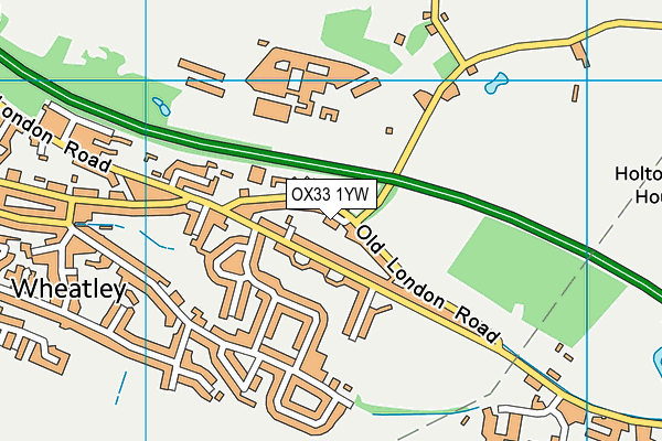 OX33 1YW map - OS VectorMap District (Ordnance Survey)