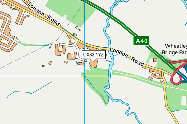 OX33 1YZ map - OS VectorMap District (Ordnance Survey)