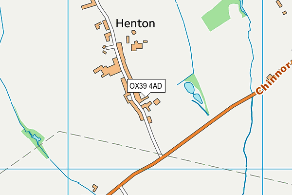 OX39 4AD map - OS VectorMap District (Ordnance Survey)