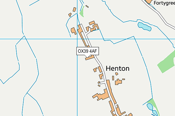 OX39 4AF map - OS VectorMap District (Ordnance Survey)