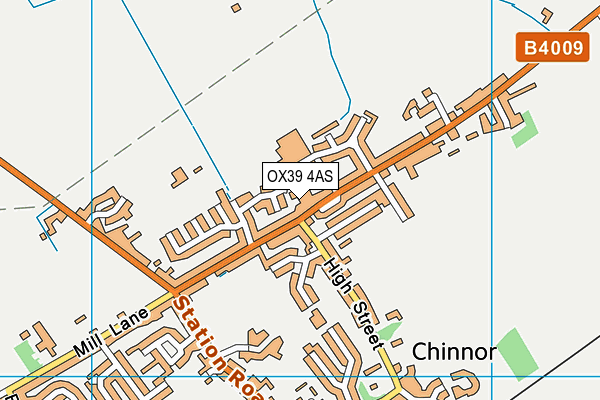 OX39 4AS map - OS VectorMap District (Ordnance Survey)