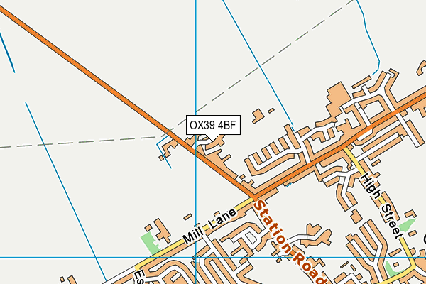 OX39 4BF map - OS VectorMap District (Ordnance Survey)