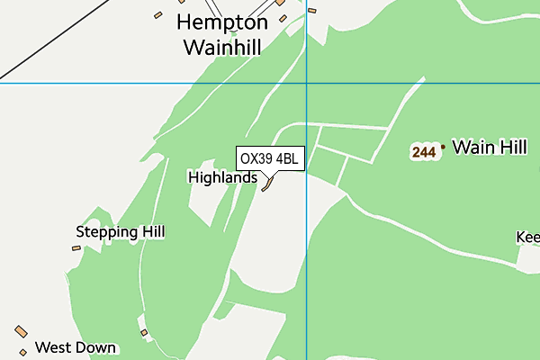 OX39 4BL map - OS VectorMap District (Ordnance Survey)