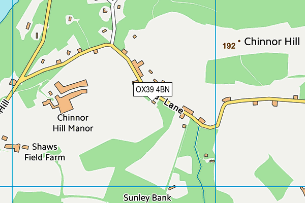 OX39 4BN map - OS VectorMap District (Ordnance Survey)