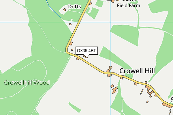 OX39 4BT map - OS VectorMap District (Ordnance Survey)