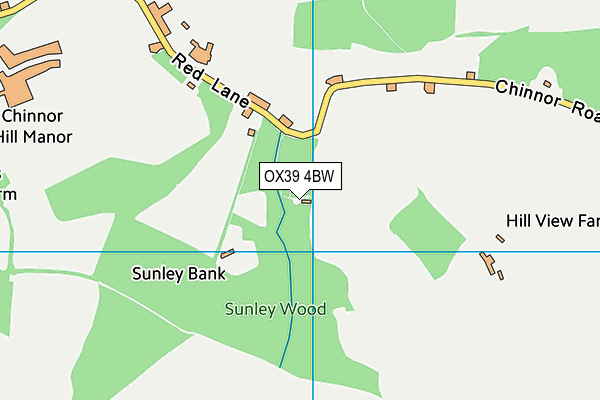 OX39 4BW map - OS VectorMap District (Ordnance Survey)