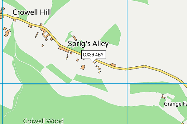 OX39 4BY map - OS VectorMap District (Ordnance Survey)