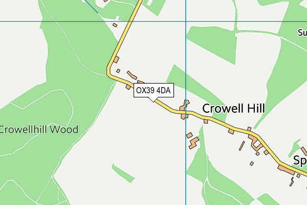 OX39 4DA map - OS VectorMap District (Ordnance Survey)