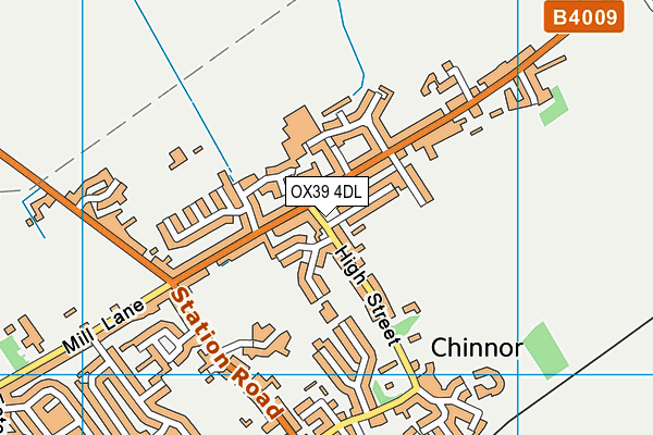 OX39 4DL map - OS VectorMap District (Ordnance Survey)