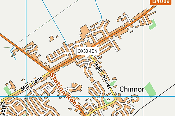 OX39 4DN map - OS VectorMap District (Ordnance Survey)