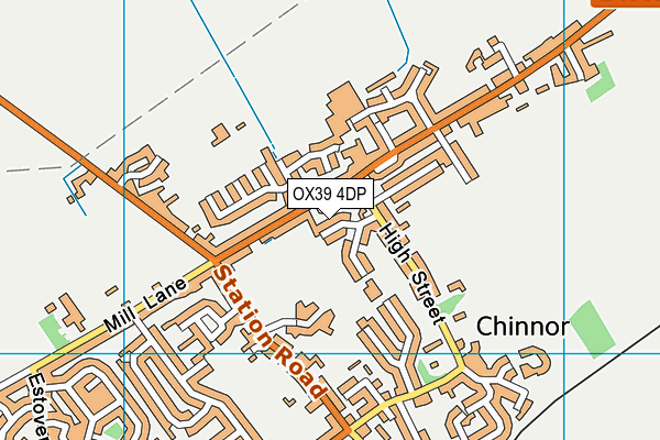 OX39 4DP map - OS VectorMap District (Ordnance Survey)