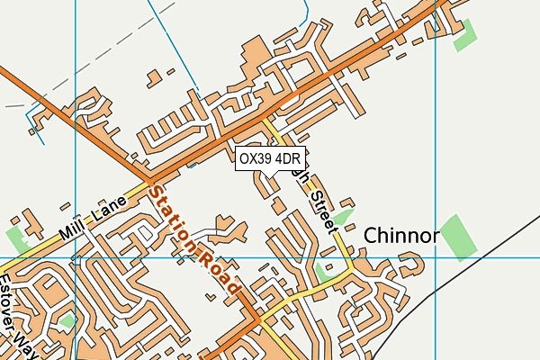 OX39 4DR map - OS VectorMap District (Ordnance Survey)