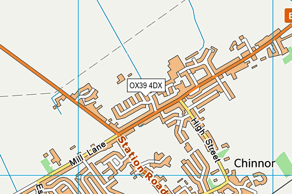 OX39 4DX map - OS VectorMap District (Ordnance Survey)