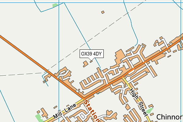 OX39 4DY map - OS VectorMap District (Ordnance Survey)