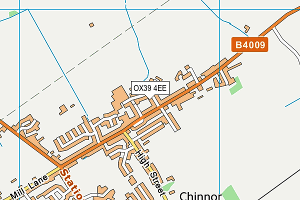 OX39 4EE map - OS VectorMap District (Ordnance Survey)