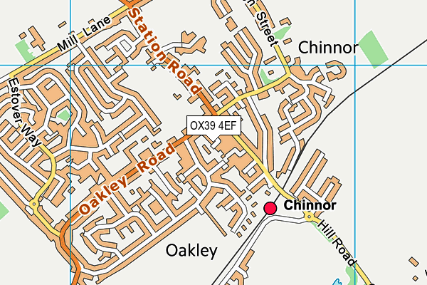 OX39 4EF map - OS VectorMap District (Ordnance Survey)