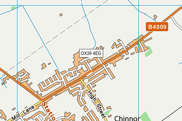 OX39 4EG map - OS VectorMap District (Ordnance Survey)