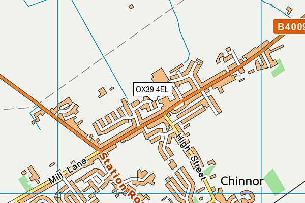 OX39 4EL map - OS VectorMap District (Ordnance Survey)