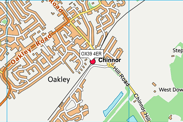 OX39 4ER map - OS VectorMap District (Ordnance Survey)