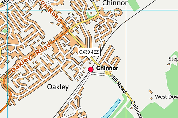 OX39 4EZ map - OS VectorMap District (Ordnance Survey)