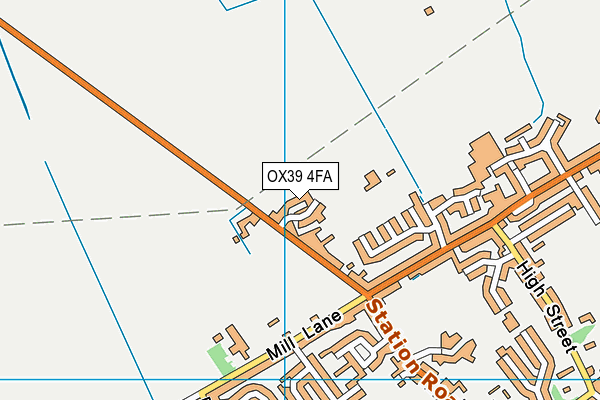 OX39 4FA map - OS VectorMap District (Ordnance Survey)