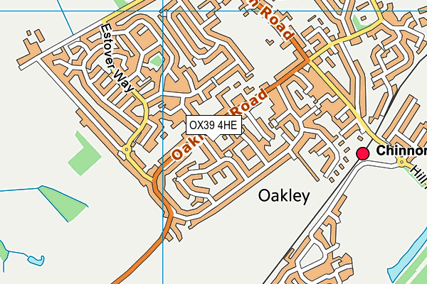 OX39 4HE map - OS VectorMap District (Ordnance Survey)