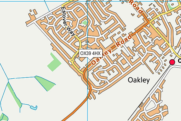OX39 4HX map - OS VectorMap District (Ordnance Survey)