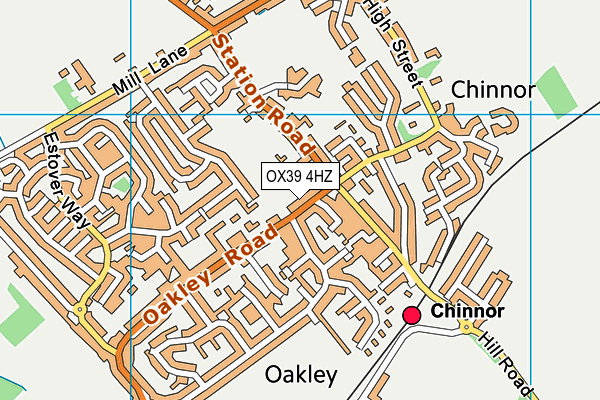 OX39 4HZ map - OS VectorMap District (Ordnance Survey)