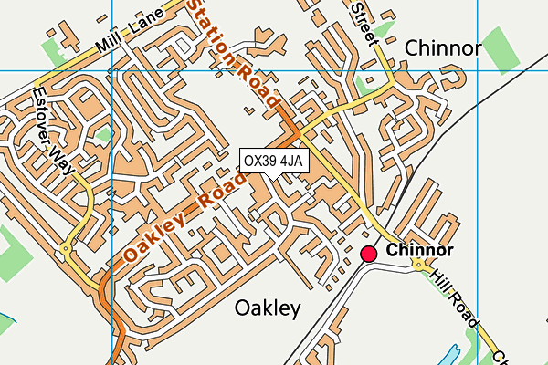 OX39 4JA map - OS VectorMap District (Ordnance Survey)