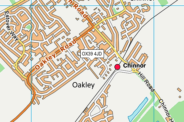 OX39 4JD map - OS VectorMap District (Ordnance Survey)