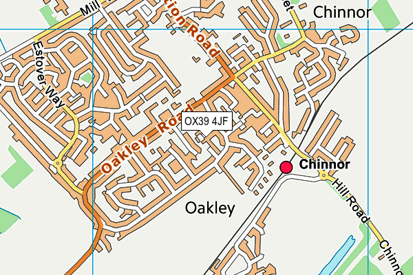 OX39 4JF map - OS VectorMap District (Ordnance Survey)